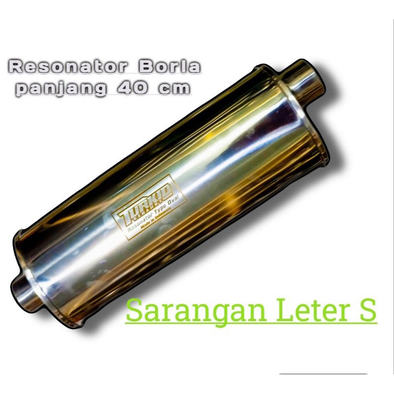 Resonator racing car exhaust type Borla nester S Original Türkiyed ...