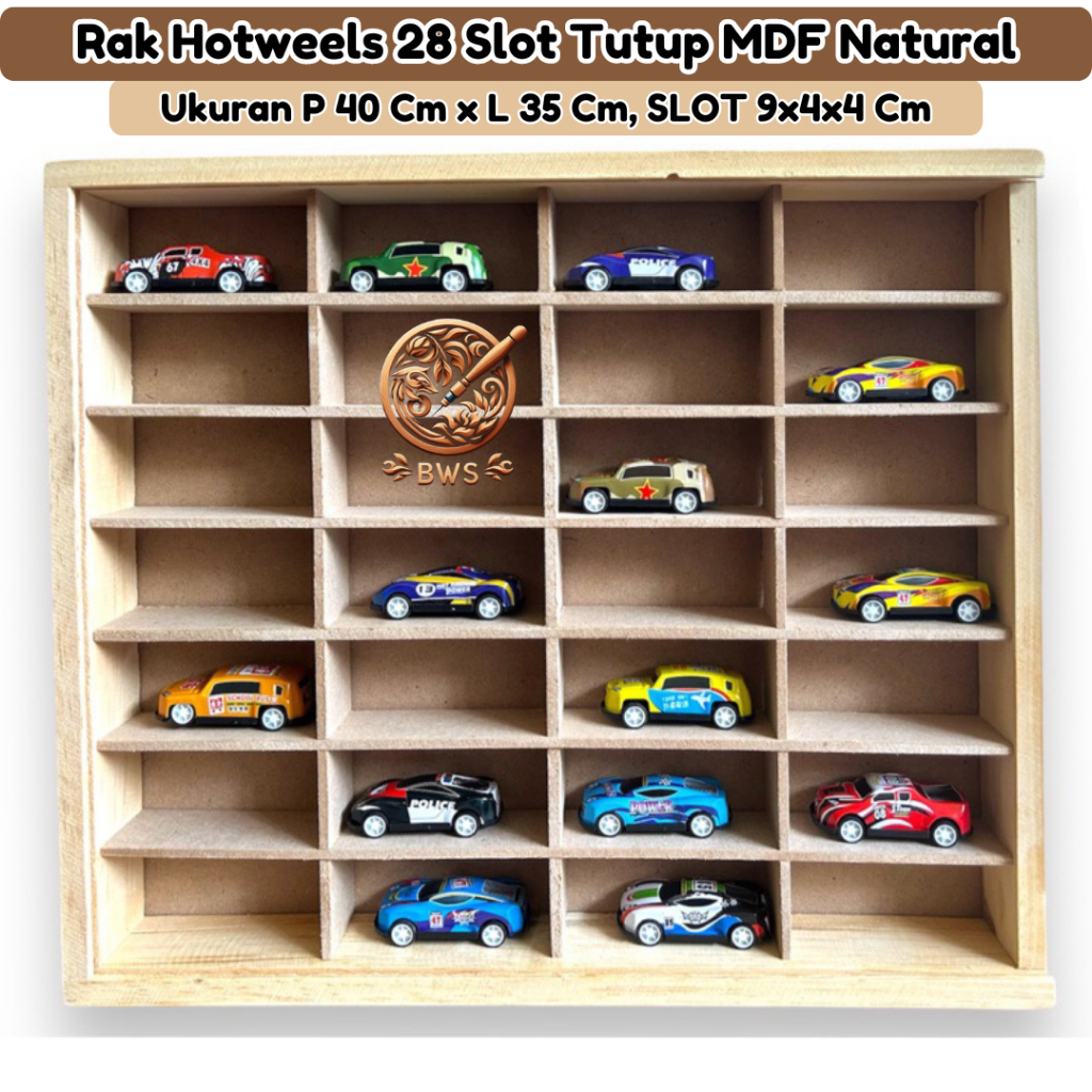 KAYU Hotweels Diecast Rack with MDF Wood Cover, Natural Color | Shopee ...