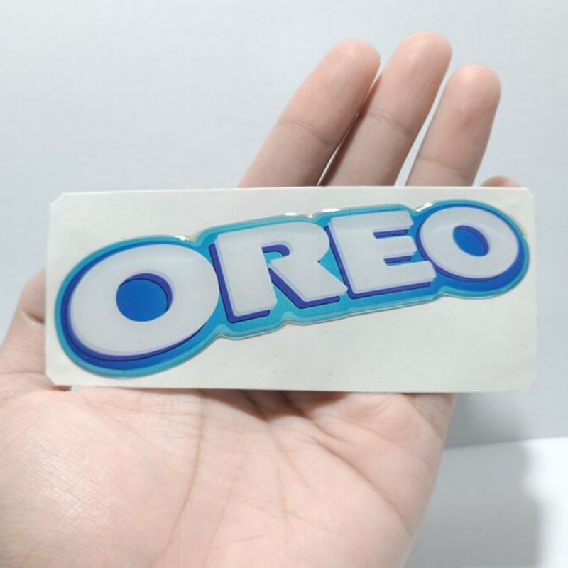 Oreo emblem sticker embossed flexible | Shopee Malaysia