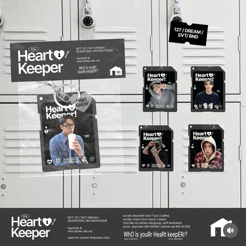 [ONLY For PAYMENT] Heart Keeper keychain & sticker pack | Shopee Malaysia