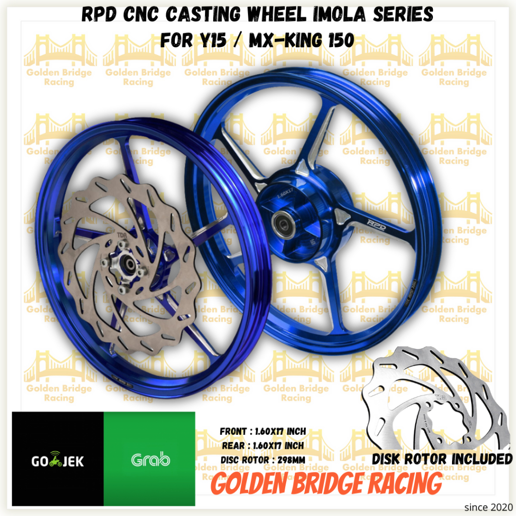 Rims RPD Racing Wheel Set Imola MX King with Stainless Steel Disc Rotor ...