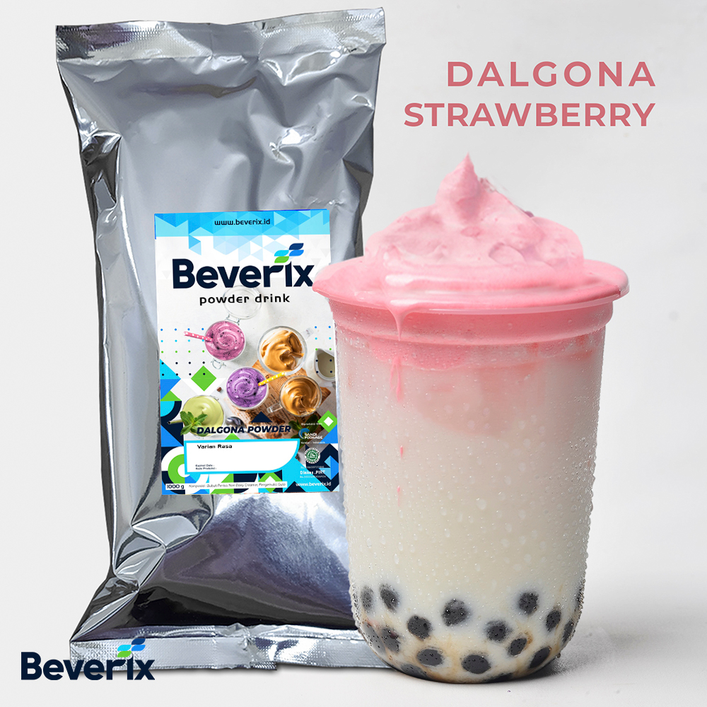 Dalgona Powder Strawberry Flavor Strawberry Beverix Powder Drink 500 ...