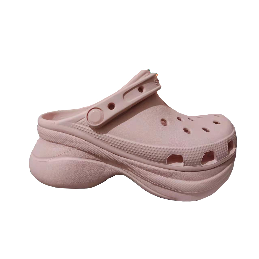 Classic Bae Clog Crocs Sandals Women platform Chain Embellished Height 7-8cm