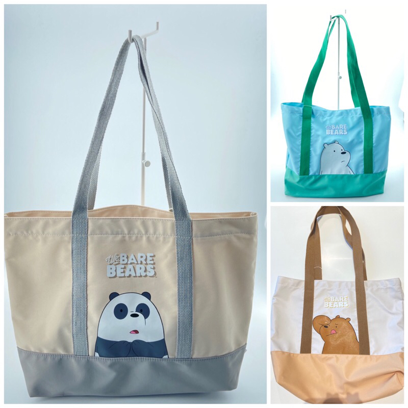 Miniso Shopping Bag Tote Bag We Bare Bears Shopee Malaysia