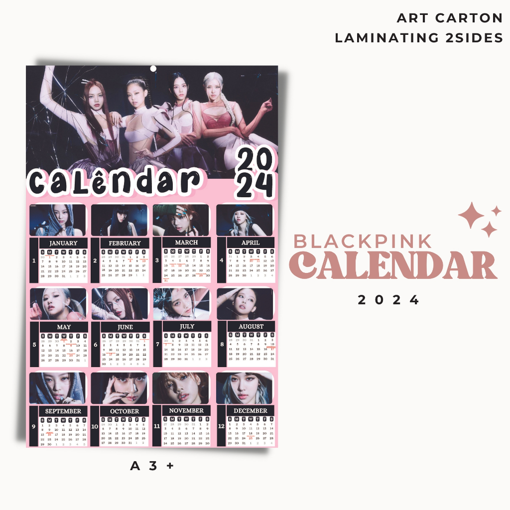 Wall Calendar 2024 - 16 x 49 Cm LIVE HAPPY