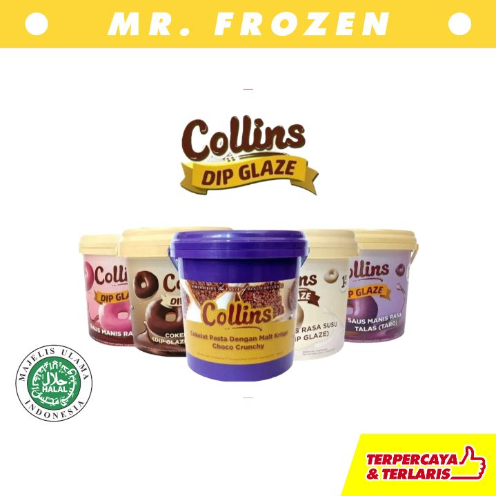 [1 KG] Collins Goldenfill Choco Crunchy / Collins Dip Glaze / Collins ...