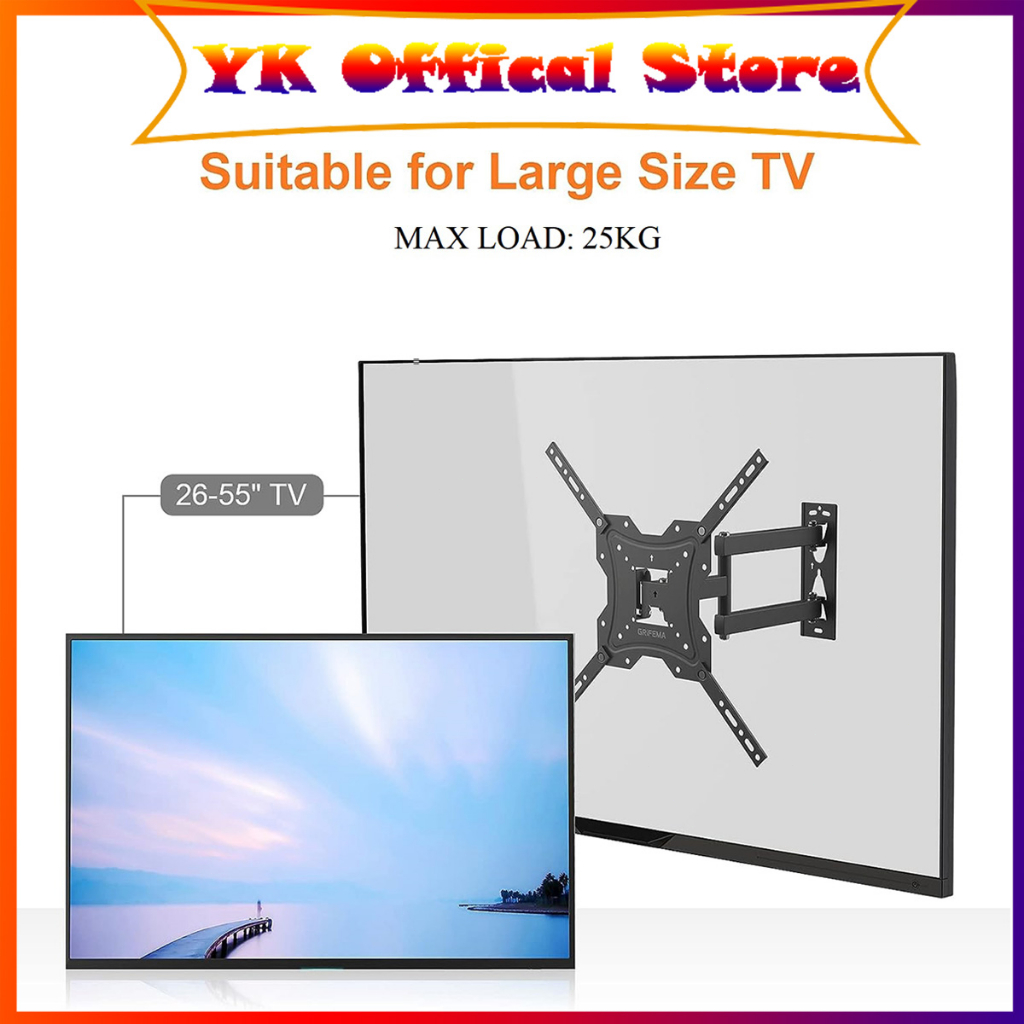 Tv Bracket Swivel/ Telescopic Arm Smart LED TV Bracket for 32 40 42 43