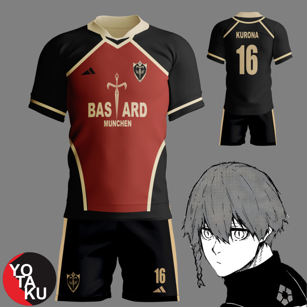 Anime Cosplay Jersey Blue Lock Ranze Kurona Bastard Munchen Full Set 