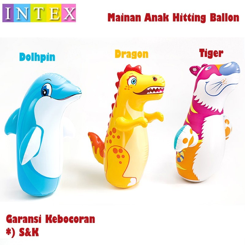 Intex 44669 Children's Toy Bob Balloon Samsak Boxing Punch | Shopee ...