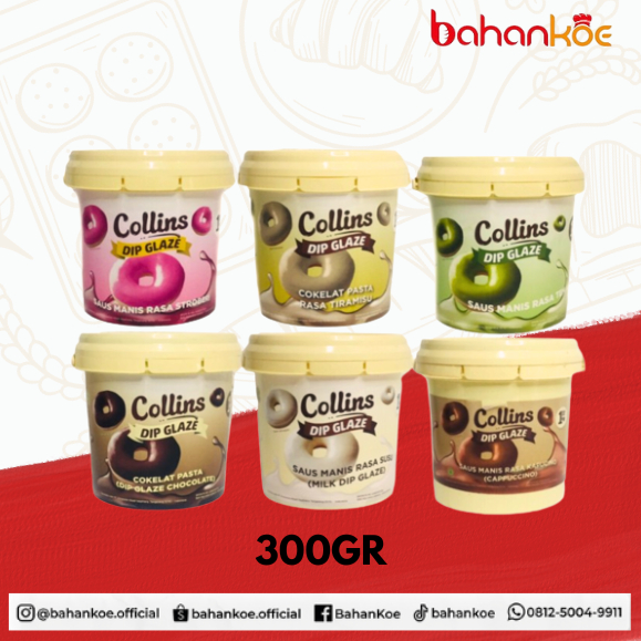 Collins DIP GLAZE 300GR PAIL ALL Variants Shopee Malaysia