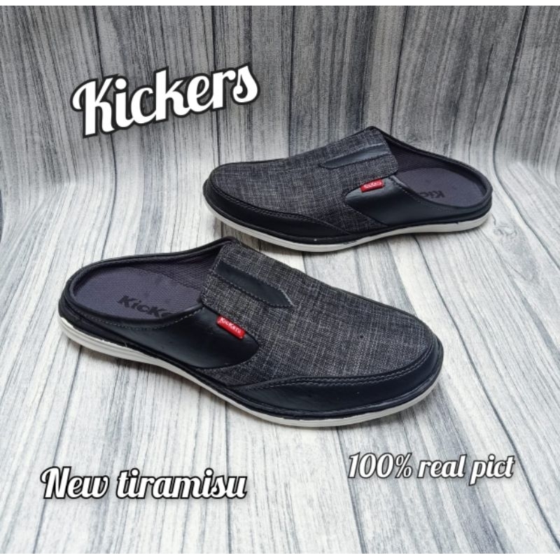 Kickers Shoes Casual slip-on slop Shoes Men Casual Work Gray fashion ...