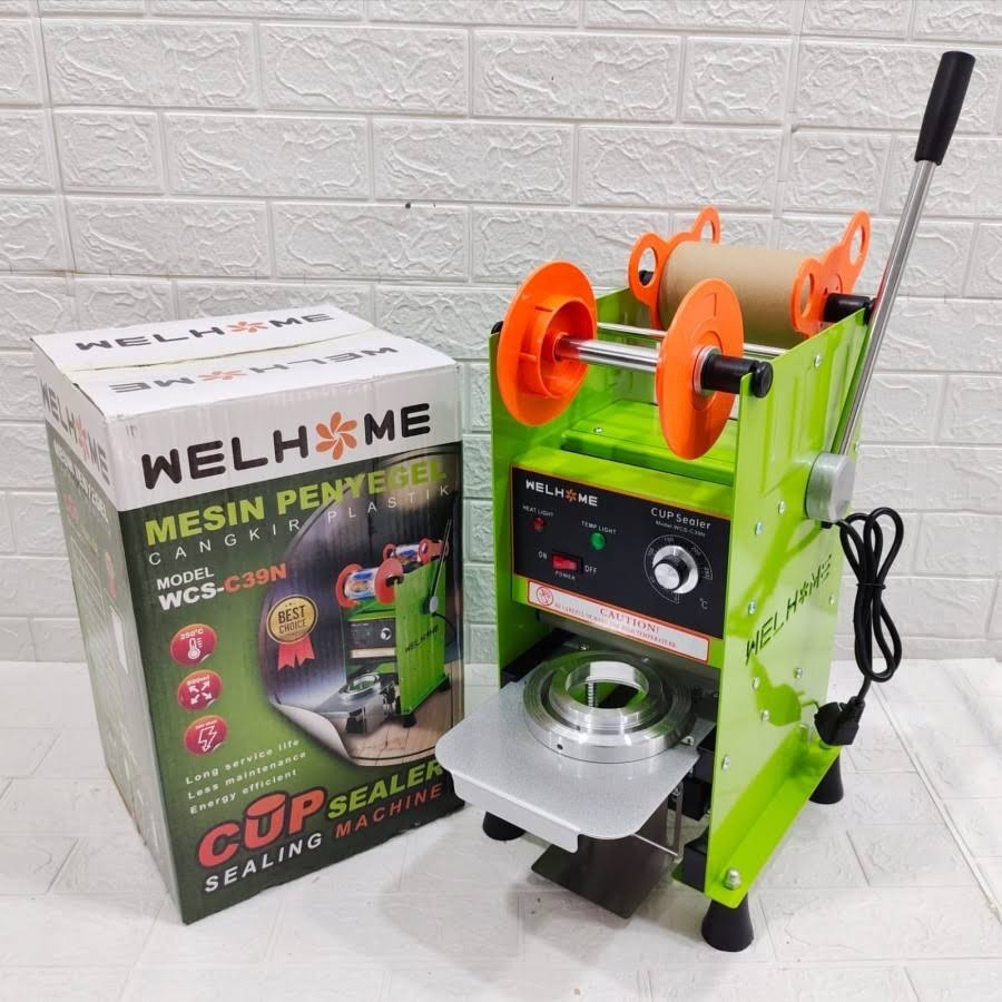 MESIN Manual Cup Sealing Machine/ WCS 39 Plastic Cup Press Machine ...