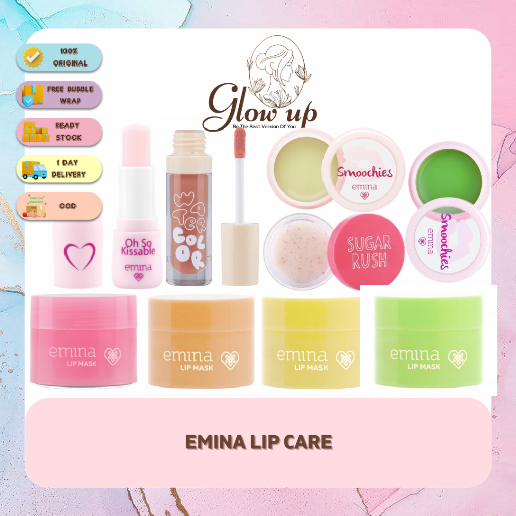 Glowup Emina Lip Series | Emina lip balm | Emina lip serum | Emina lip ...