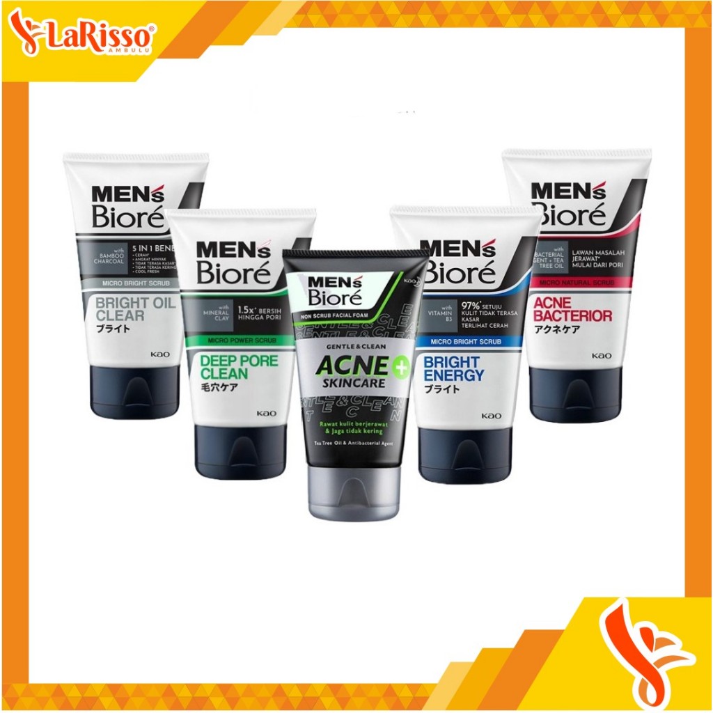 Biore MEN'S FACIAL FOAM 100GRAM ALL VARIANTS | Shopee Malaysia