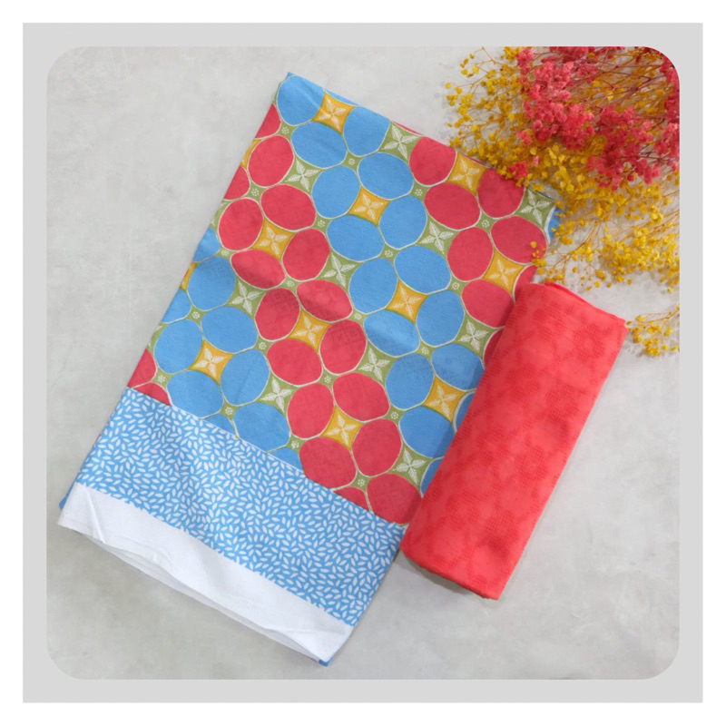 Doby kawung batik cloth set doby plain | Shopee Malaysia