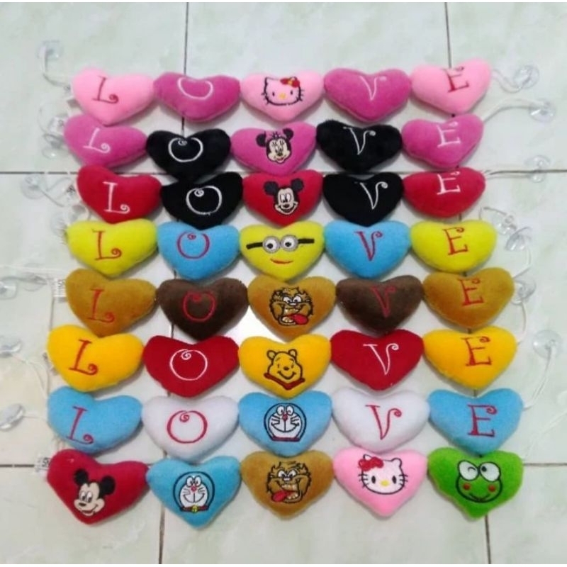 GANTUNGAN Love renceng car window hanger for Doraemon, keroppi, hello ...