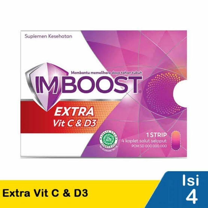 Imboost EXTRA VIT C & D3 4 Tablets | Shopee Malaysia
