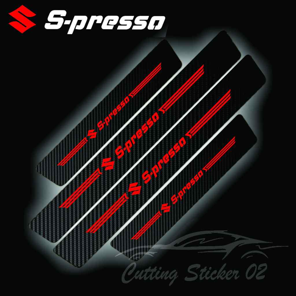 Sticker Sill Plate Carbon D Car S Presso Sticker Carbon D Protector