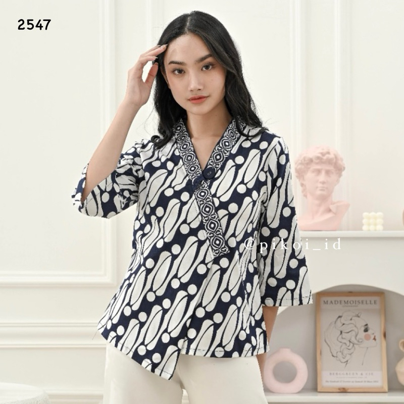 Women S Batik Women S Batik Tops Modern Women S Kimono Batik Clothes Office Work Uniforms