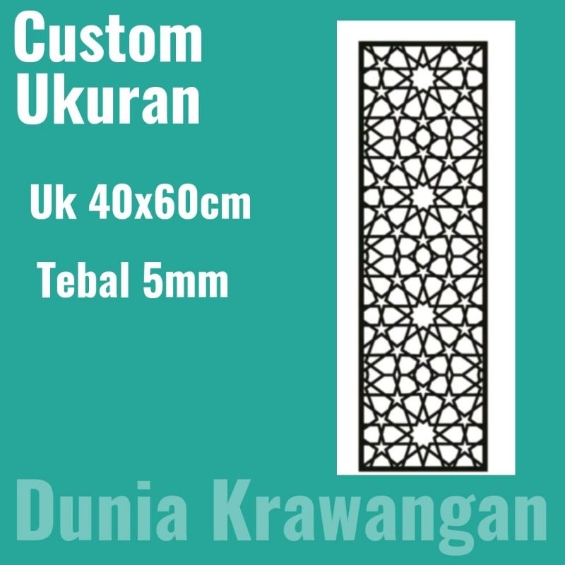 Custom krawangan size 40x60cm 5mm thick | Shopee Malaysia