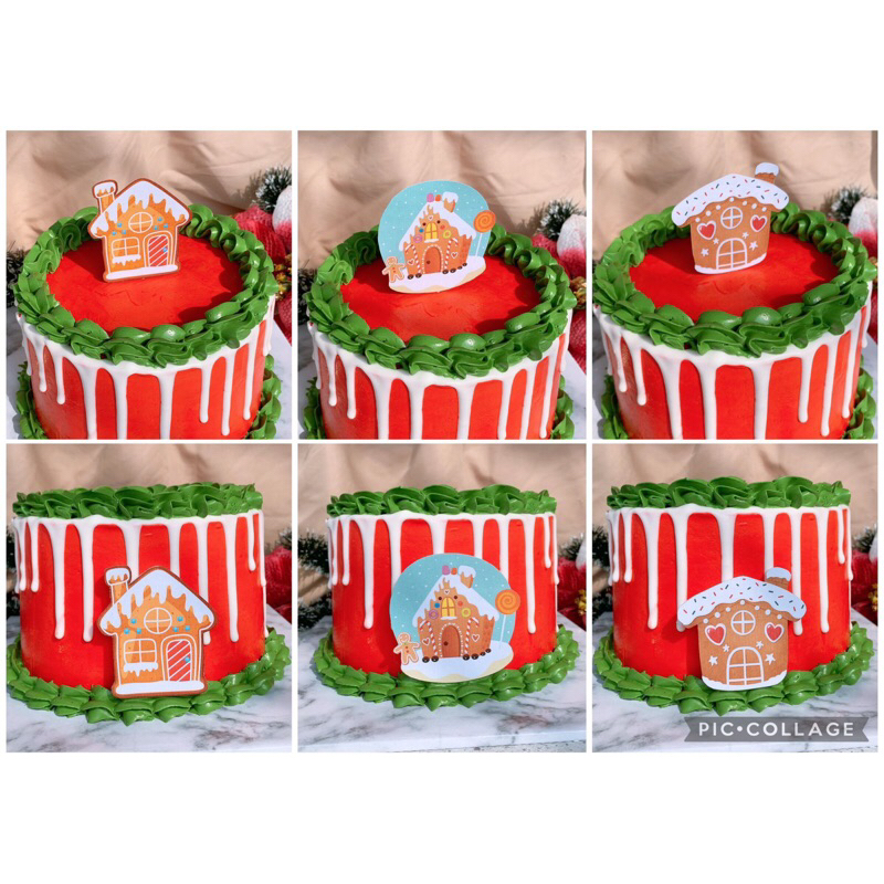 Christmas Skewer Decorations GINGER house Cake Christmas hampers GINGER Cake house Hohoho