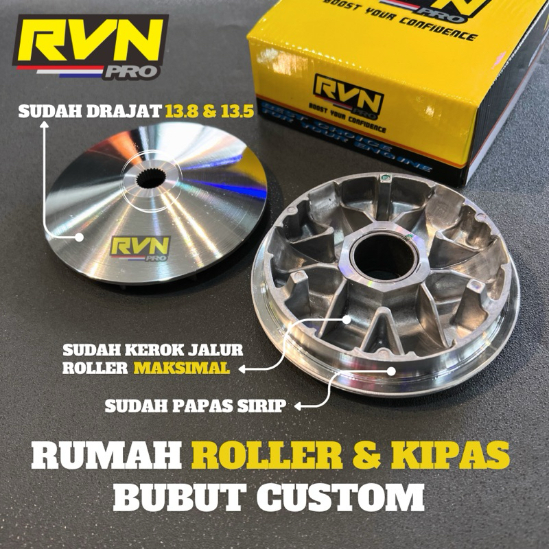 ROLLER PULLEY HOUSING CVT FAN PULLEY FAN ROLLER HOUSING RACING MIO ...