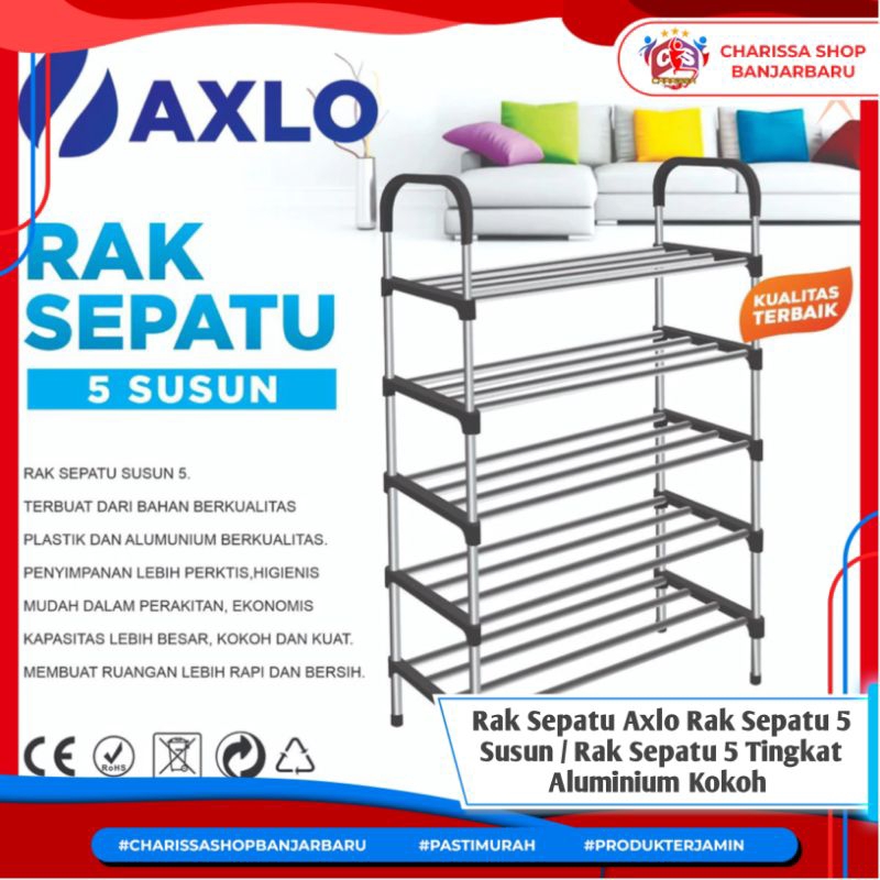 Gsf Shoe Rack 5-tier Shoe Rack/Sturdy Aluminum 5-tier Shoe Rack ...