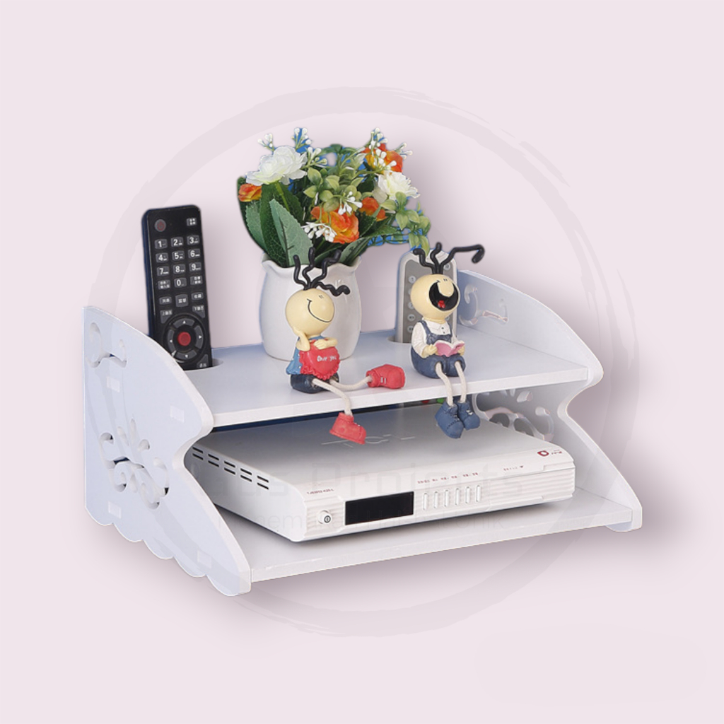 Wall Mounted Shelf/Router Wall Shelf/Aesthetic Wall Wifi Shelf/Multipurpose Hanging Shelf