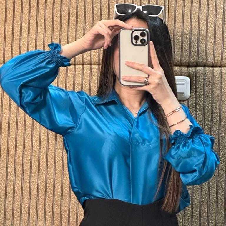 KEMEJA COOL BLOUSE WOMEN'S SHIRT WOMEN'S TOP SATIN SHIRT
