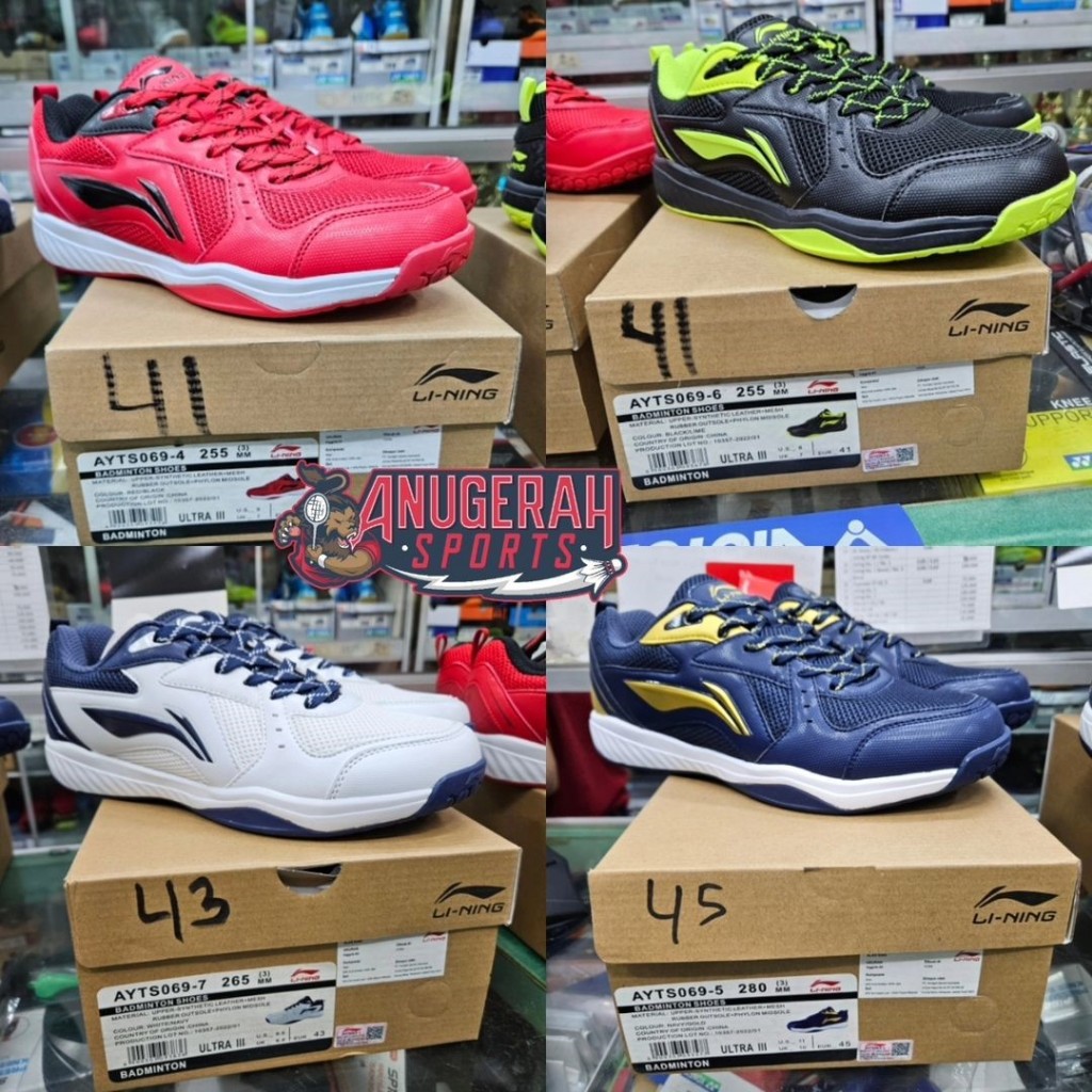 Li ning Badminton Shoes LINING ULTRA III ORIGINAL Shopee Malaysia