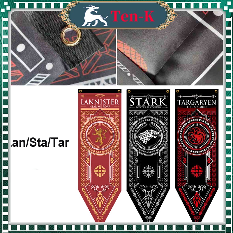 Banner Flag Game of Thrones Flag 45x150 cm Shopee Malaysia