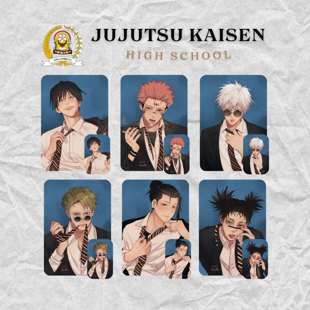 Jjk HIGH SCHOOL ARTPRINT AND PHOTOCARDS EDITION BY BIGMADAME | Shopee ...