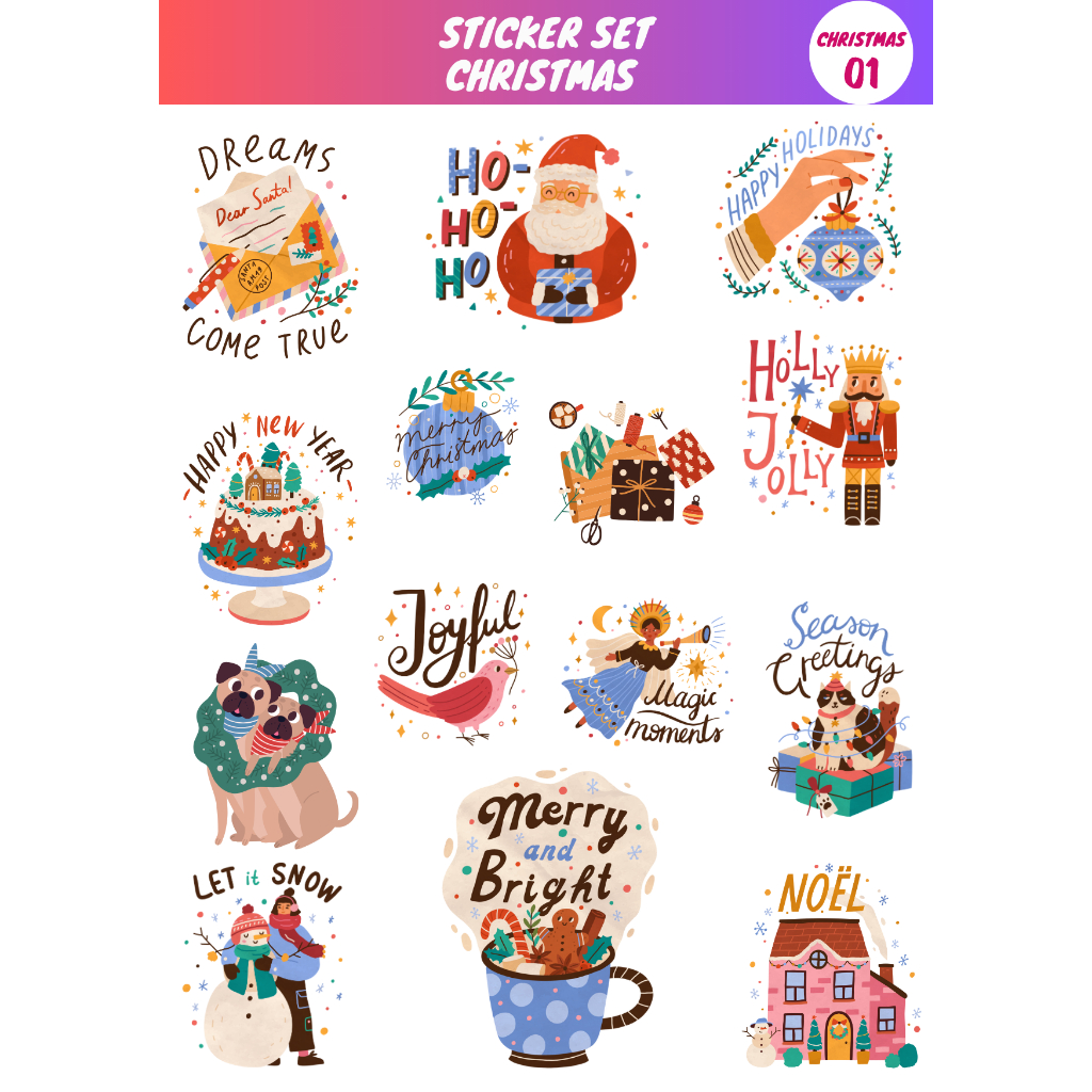 Sticker - Christmas - Sabak Kula | Shopee Malaysia