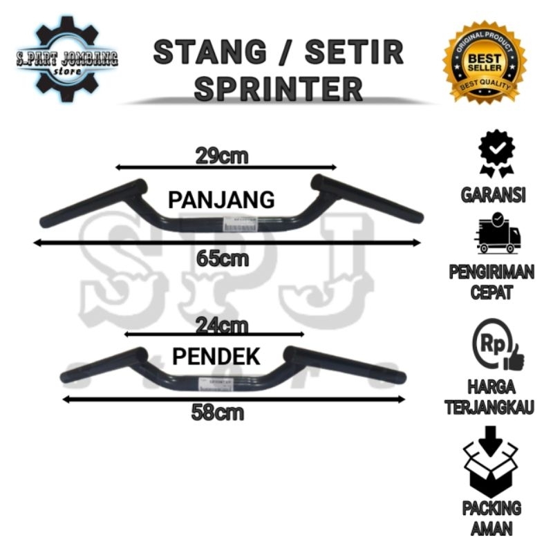 Thick Black Racing sprinter Steering Handlebar Ori Model/ Beat Street ...