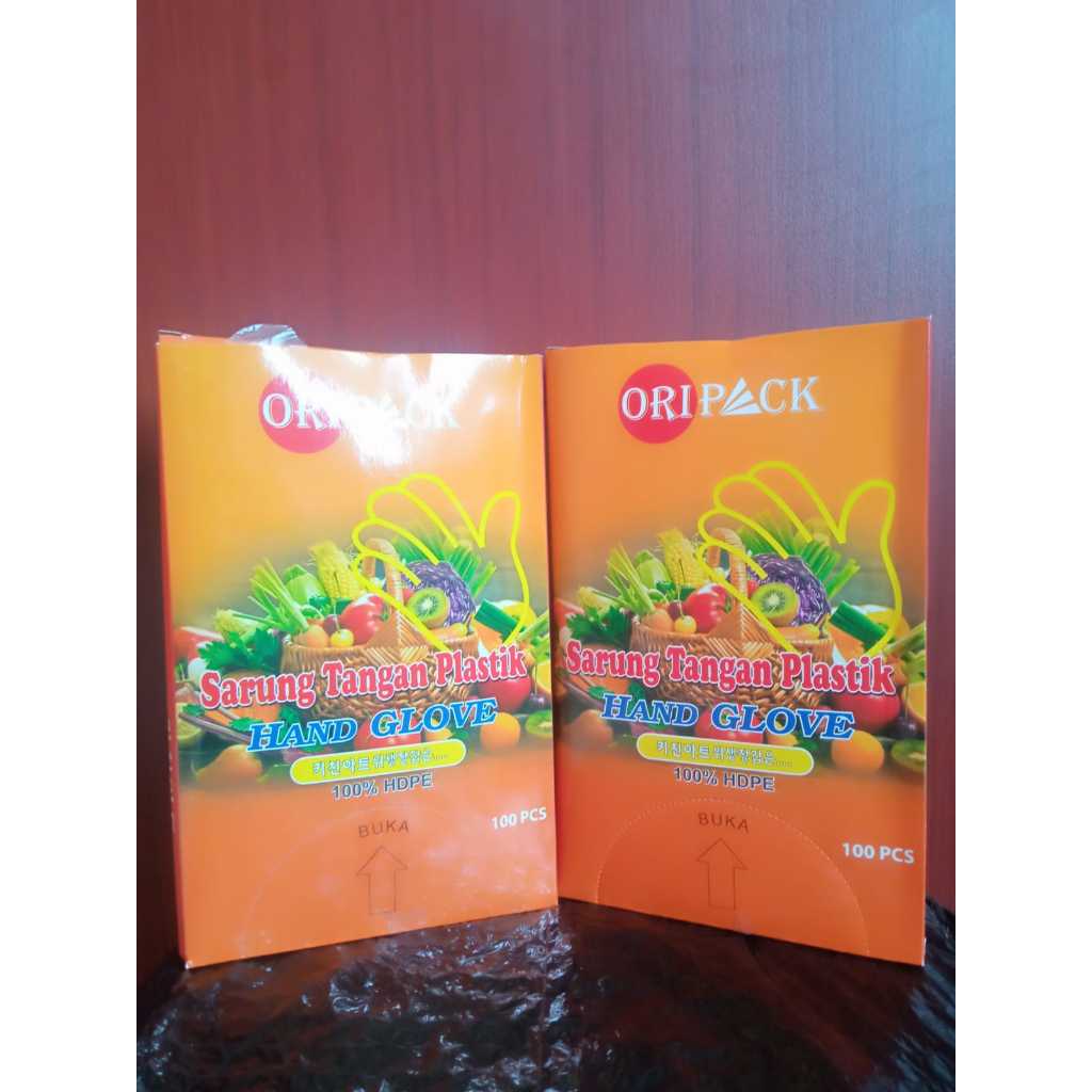 Plastic Gloves 100pcs (Oripack) | Shopee Malaysia