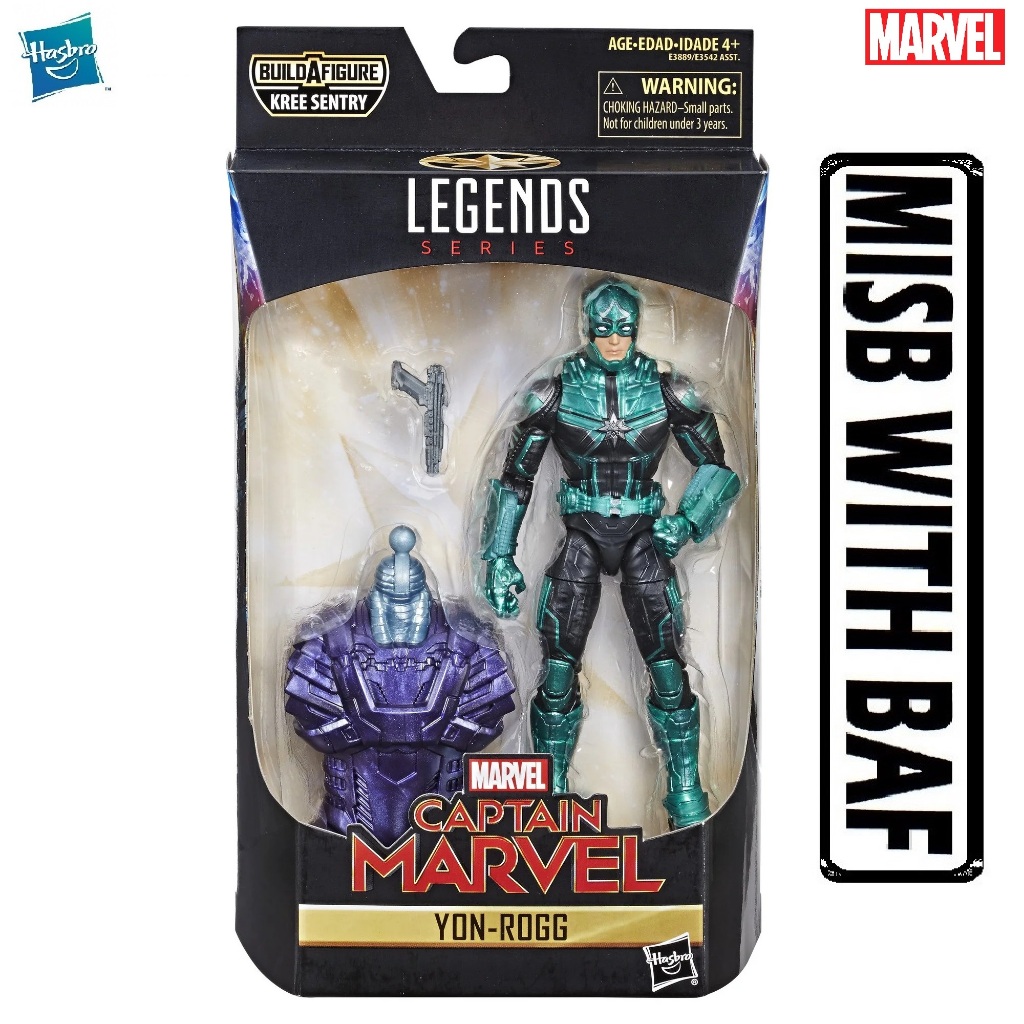 Marvel Legends Series Captain Marvel Movie Yon-Rogg Kree BAF Kree ...