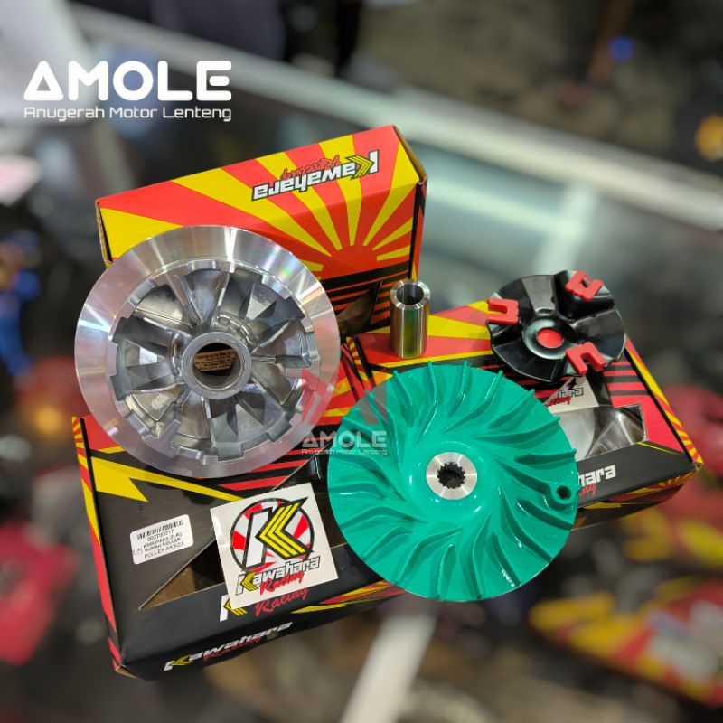Pulley Kit CVT Home Roller Set Kawahara Racing Daily Race Yamaha NMax ...