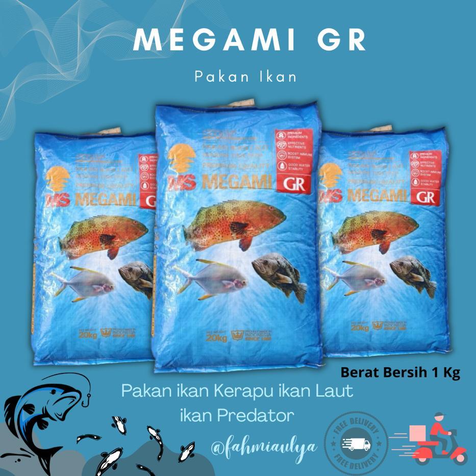 Megami GR Repack 1 Kg | Koi Snapper Grouper fish pellets, high in ...