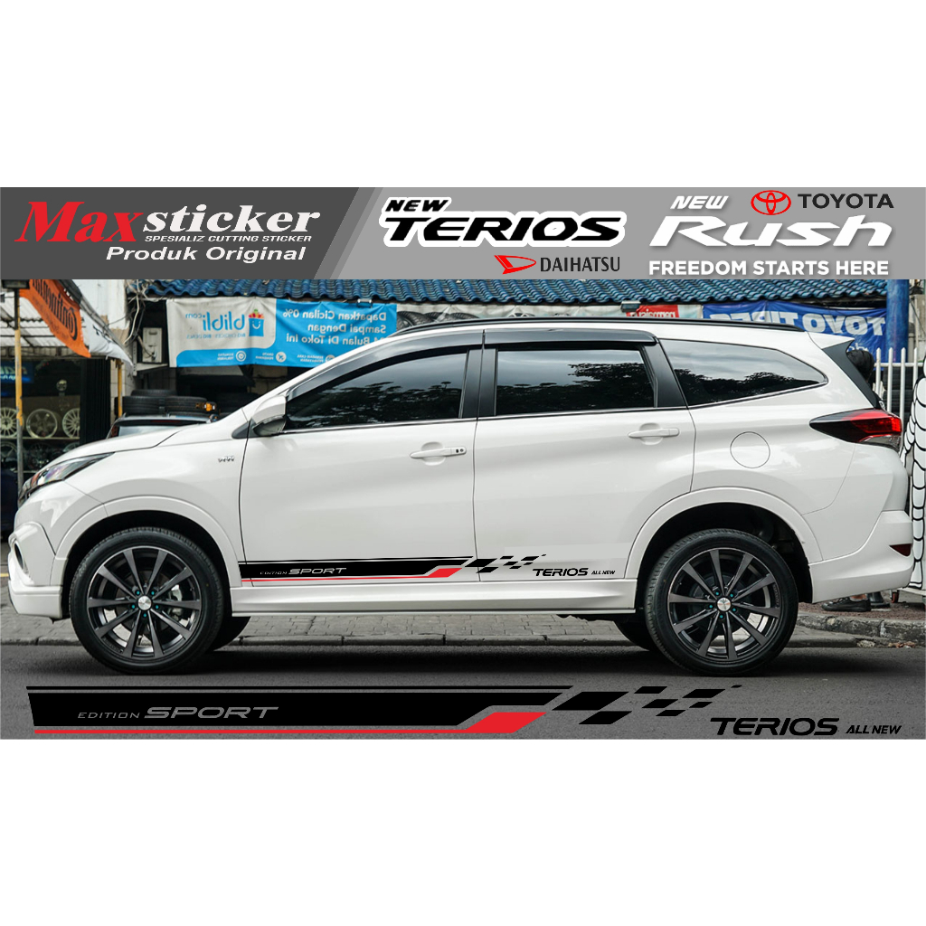 Sticker DAIHATSU TERIOS TOYOTA RUSH 2018 2019 2020 2022 2023 | Shopee ...