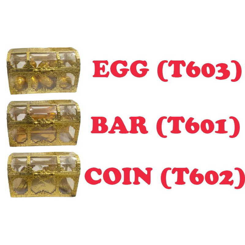 Naraya Treasure Box 60g Chocolate Coin Chocolate Egg Chocolate Gold Bar ...