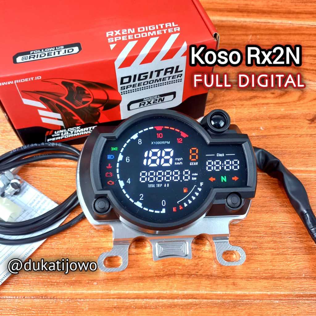 Spido Koso RX2N Full Digital Speedometer Koso RX2 SPM036 Ride It