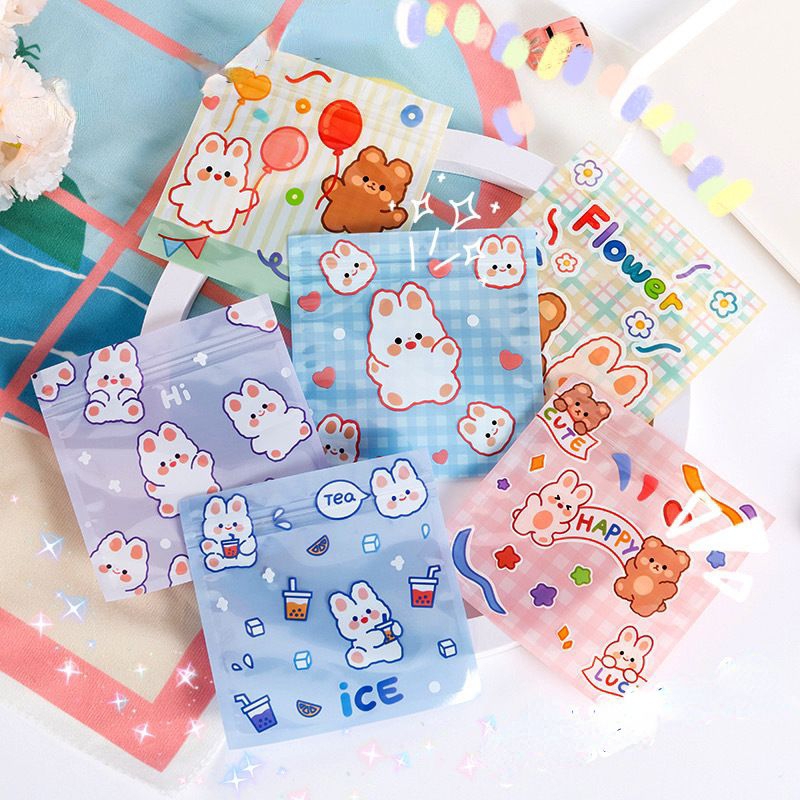 Plastic Ziplock Packaging Cute Character 13x13 CM | Shopee Malaysia