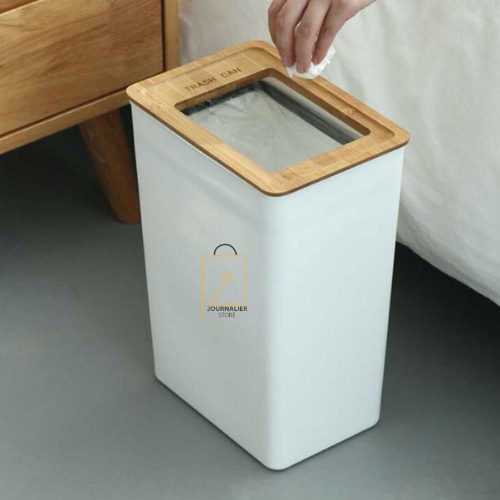 Minimalist Aesthetic Slim Trash Can Garbage Bin 32cm | Shopee Malaysia