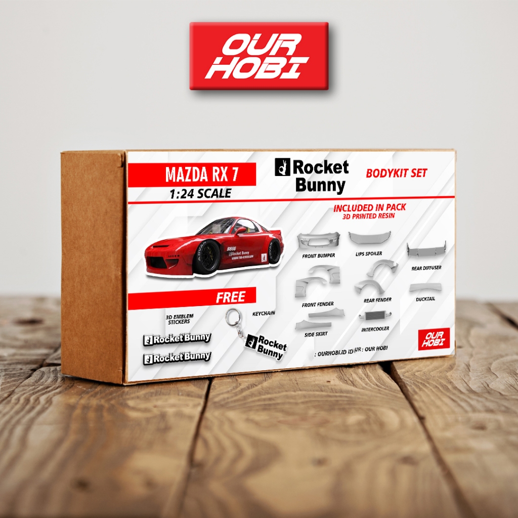 Body Kit Transkit Model Kit RX7 Rocket Bunny 1/24 | Shopee Malaysia