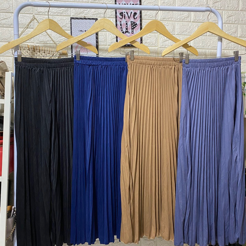 Pleated Pleated Skirt/Pleated Skirt (All Size) | Shopee Malaysia