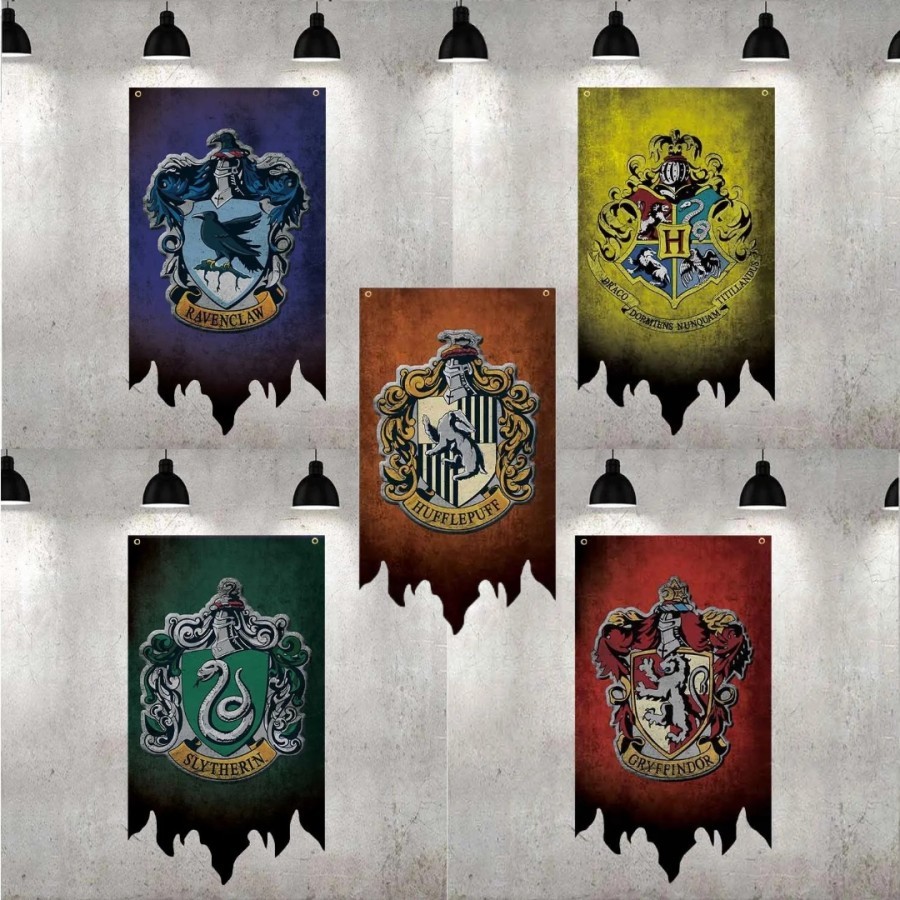 Magic Hogwarts Flag Harry Potter Dormitory Logo Flag | Shopee Malaysia