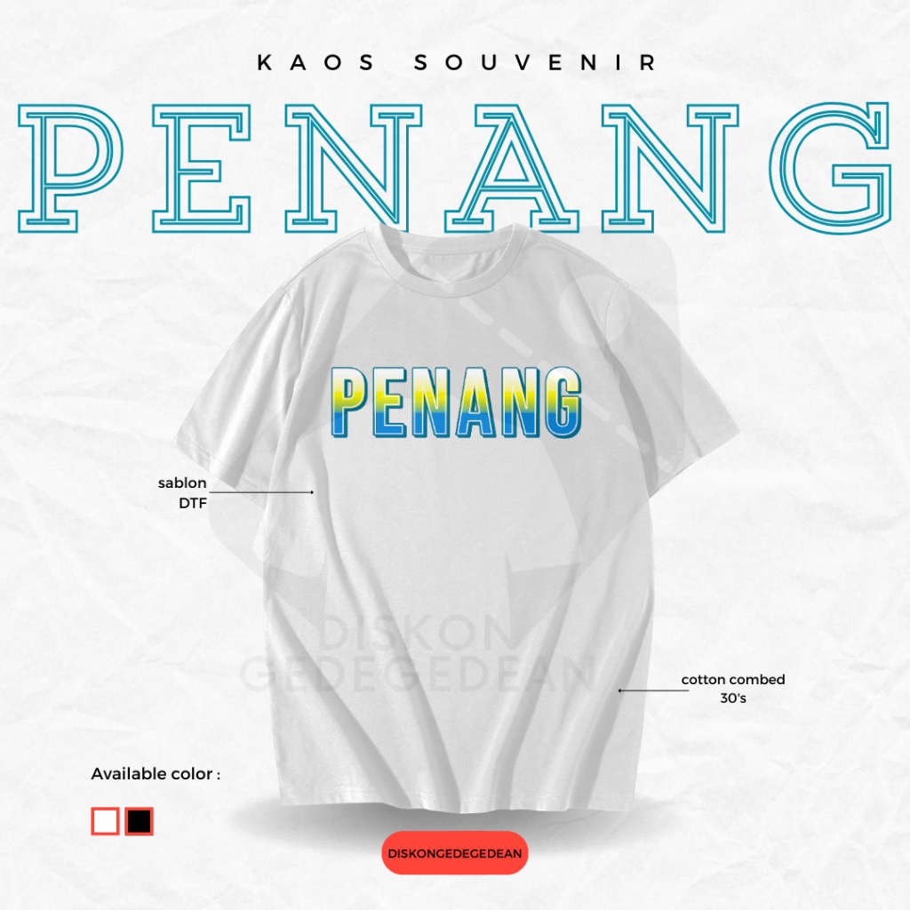 Diskongedean T Shirt Souvenir Penang T Shirt By The Country Of