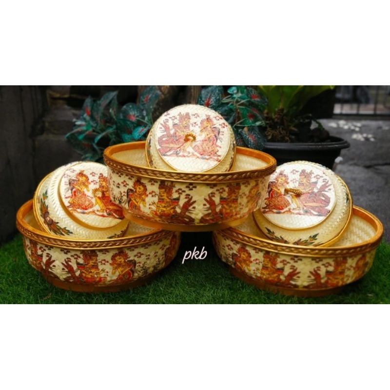 Round Bamboo Bokor Gold List Uk 30 cm | Shopee Malaysia