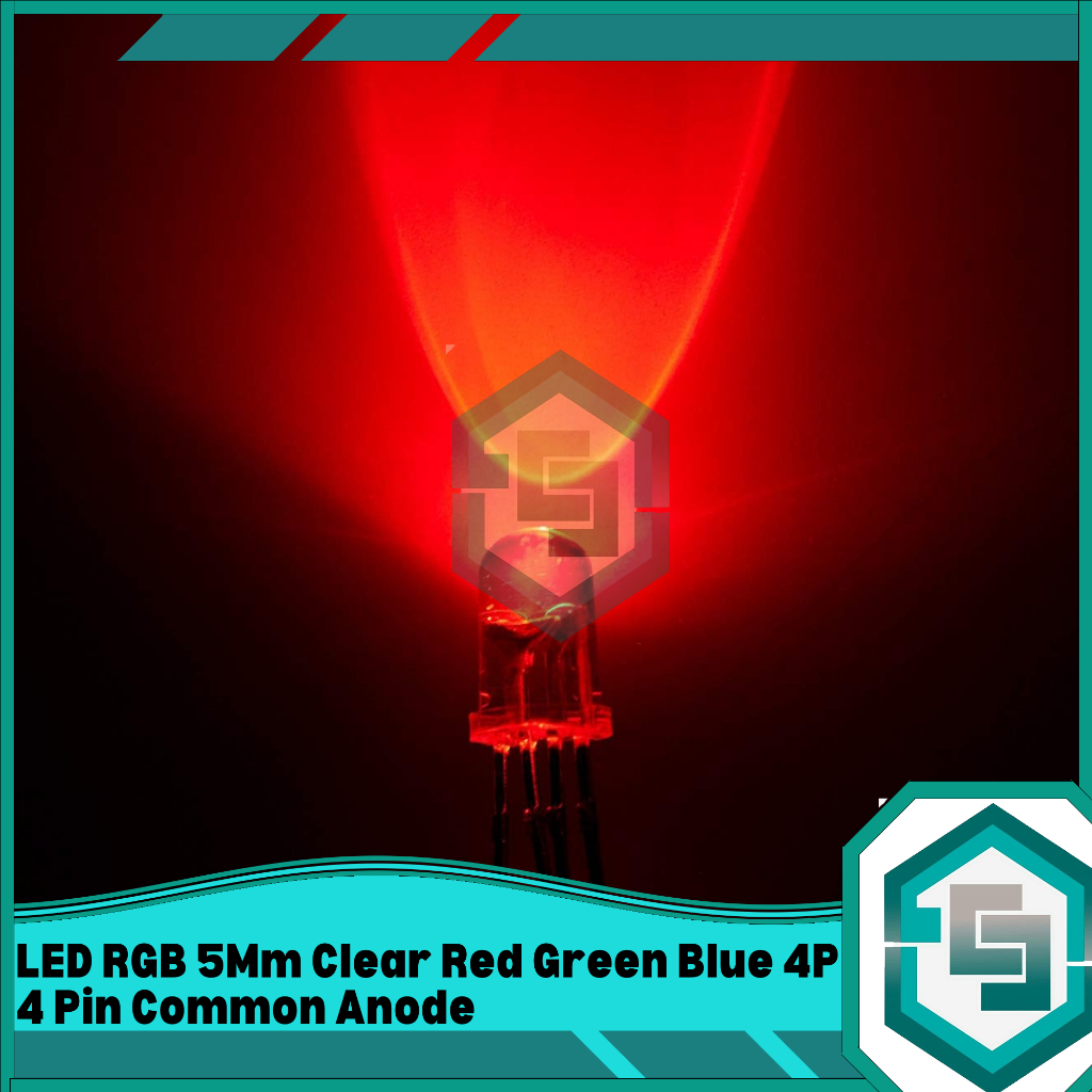 Led RGB 5MM CLEAR RED GREEN BLUE 4P 4pin COMMON ANODE | Shopee Malaysia