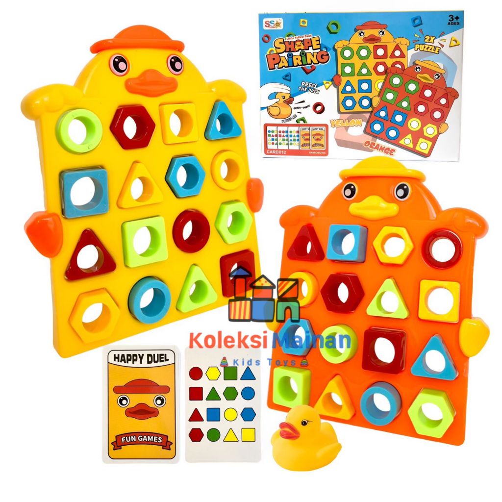Game matching puzzle geometric duck puzzle Kids Educational Toys ...